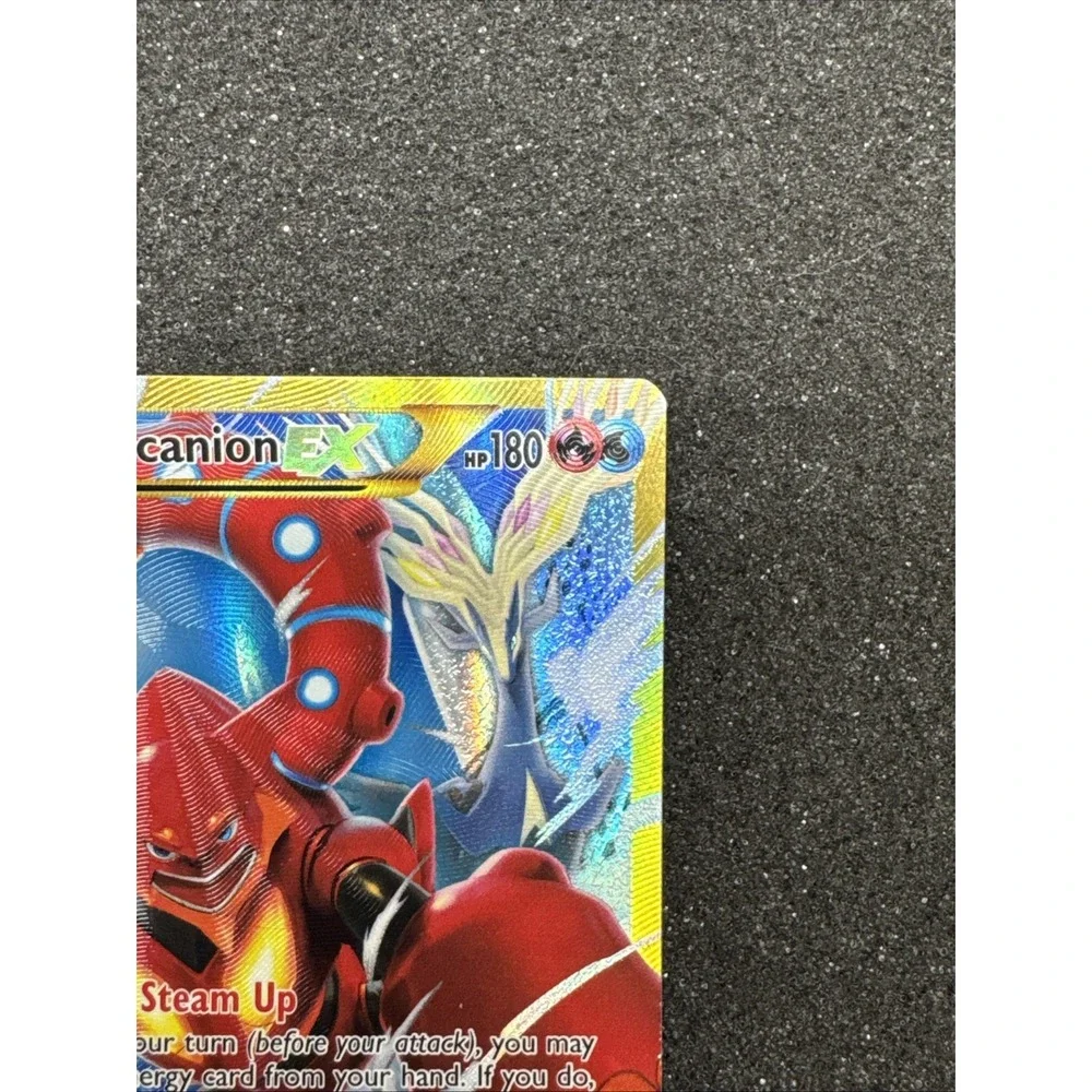 Pokémon TCG Volcanion-EX Steam Siege Holo Card 115/114 Secret Ultra Rare - MP